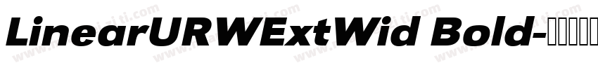 LinearURWExtWid Bold字体转换